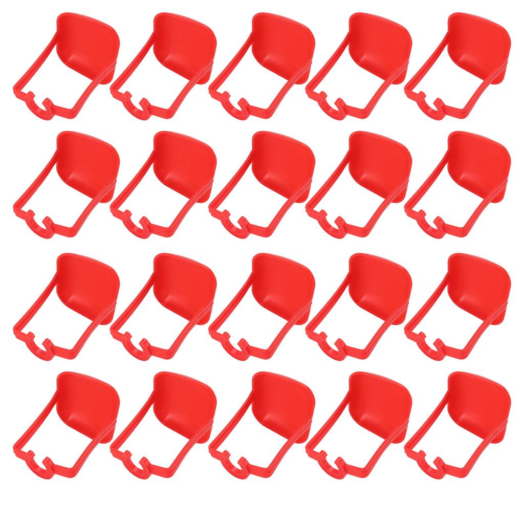 20Pcs Chicken Automatic Waterer Cups Rust Proof Bright Color Chicken Drinking Cups for Farm Red