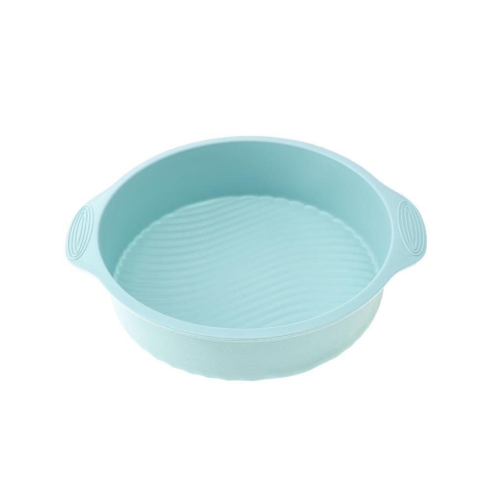 High-Temperature Silicone Cake Pan with Handles, Perfect for Baking Pizzas and Pastries in Microwave Ovens