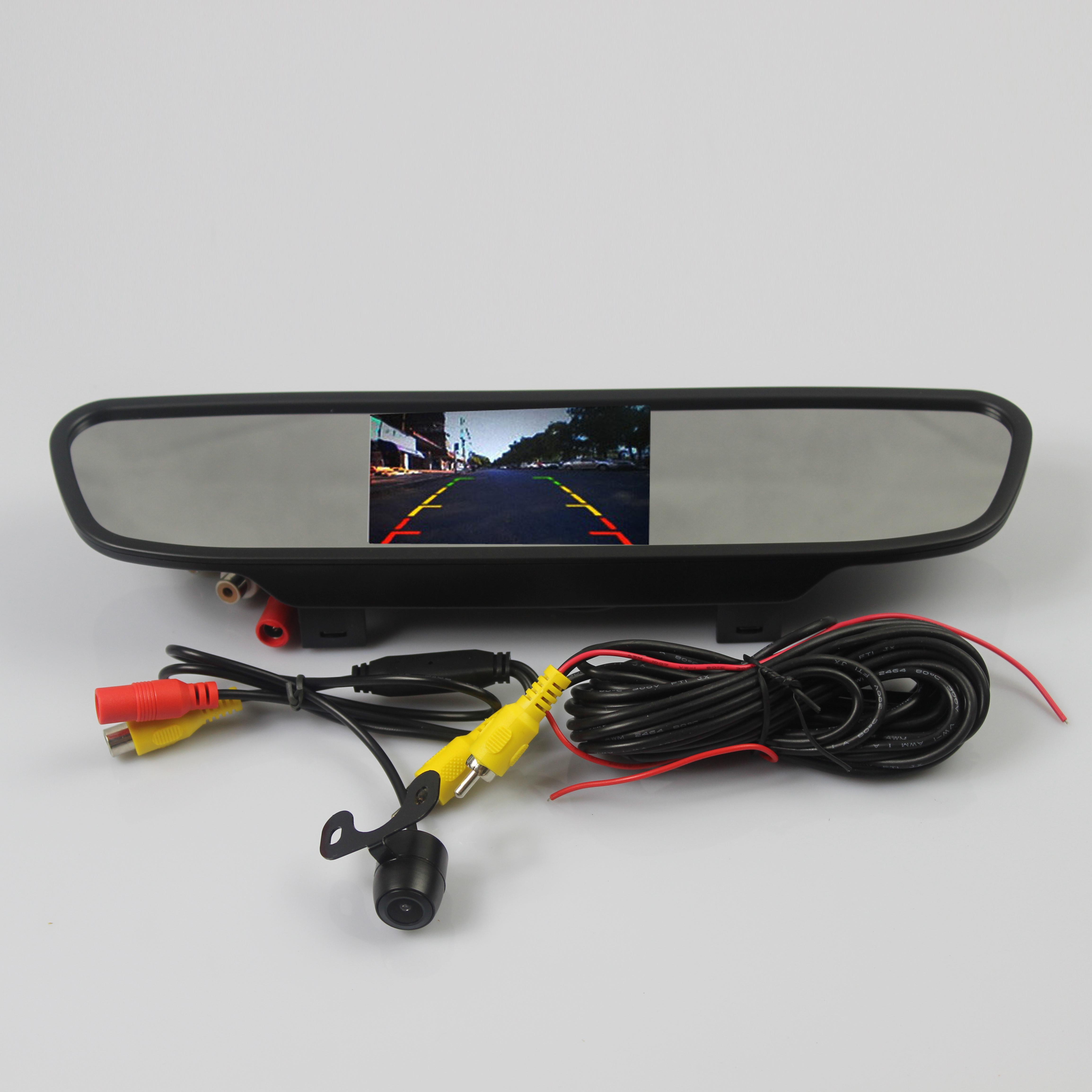 

2-in-1 Car Parking System with 4.3 Digital TFT LCD Mirror Monitor and 170° Wide Angle Rear Camera Backup Assist
