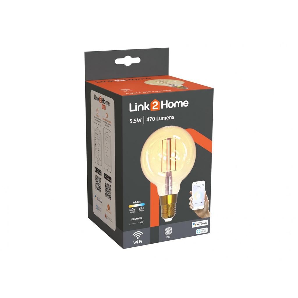 Link2home Wi-fi Led Filament Dimmable Bulbs