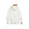 Nike Loose-Fit Logo Patch Pullover Hoodie With Drawstring Long Sleeves Women Hoodies White DQ5858-133