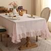 2025 New Square Decoration Table Cloth French Retro Lace Tablecloth Rectangle Dustproof Table Cover Luxury Retro Lace Tablecloth