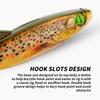 190mm 63g Soft Fishing Lures with T Shape Tail, Simulation Fishing Swimbaits Artificial Baits Slow Sinking Fish Lures