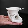 White Porcelain Kung Fu Tea Set with Blue and White Cups & Gaiwan - Ideal for Company Events and Promotional Gifts.