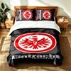 Eintracht Frankfurt (1) 3-teiliges Set geeignet für Schlafzimmer weich und bequem ein ideales Geschenk für Familie und Freunde Enthält einen Bettbezug und zw