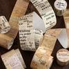 40mm*2m Vintage Washi Paper Tape Sticker Set with Adhesive for Scrapbooking, Junk Journal Decorations, Crafting Supplies