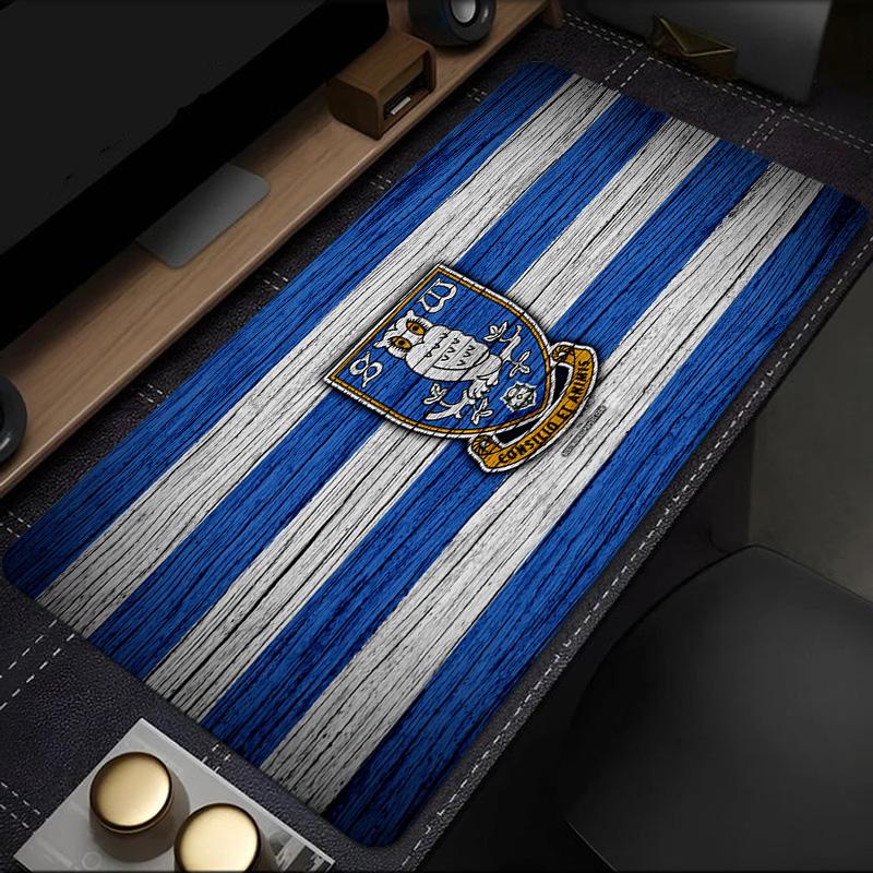 Sheffield Wednesday Crest mouse pad, rubber base, esports desk mat, mouse pad for gamers and office use, gaming desk , easy to clean mat