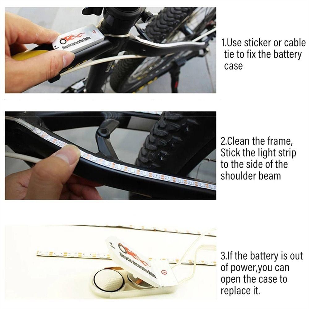 MTB Bike LED Strip Lights Bicycle Lights Bike Rear Lamp Bicycle Taillight Bicycle Decorative Light