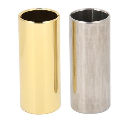 2 Stück Gitarren-Slide-Set Metall Finger Instrument Zubehör für E-Bass Banjo UkuleleM02232