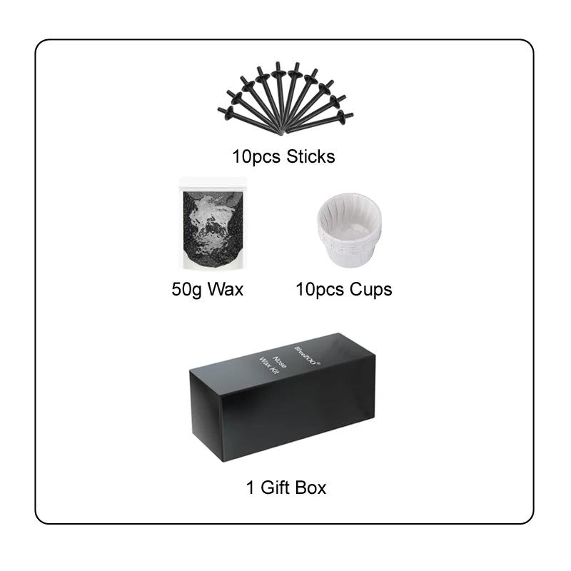 

Portable Nose Hair Removal Wax Kit Paper-Free Cleaning Wax Set For Men And Women Wax Bean Nose and Ear Hair Removal Kit