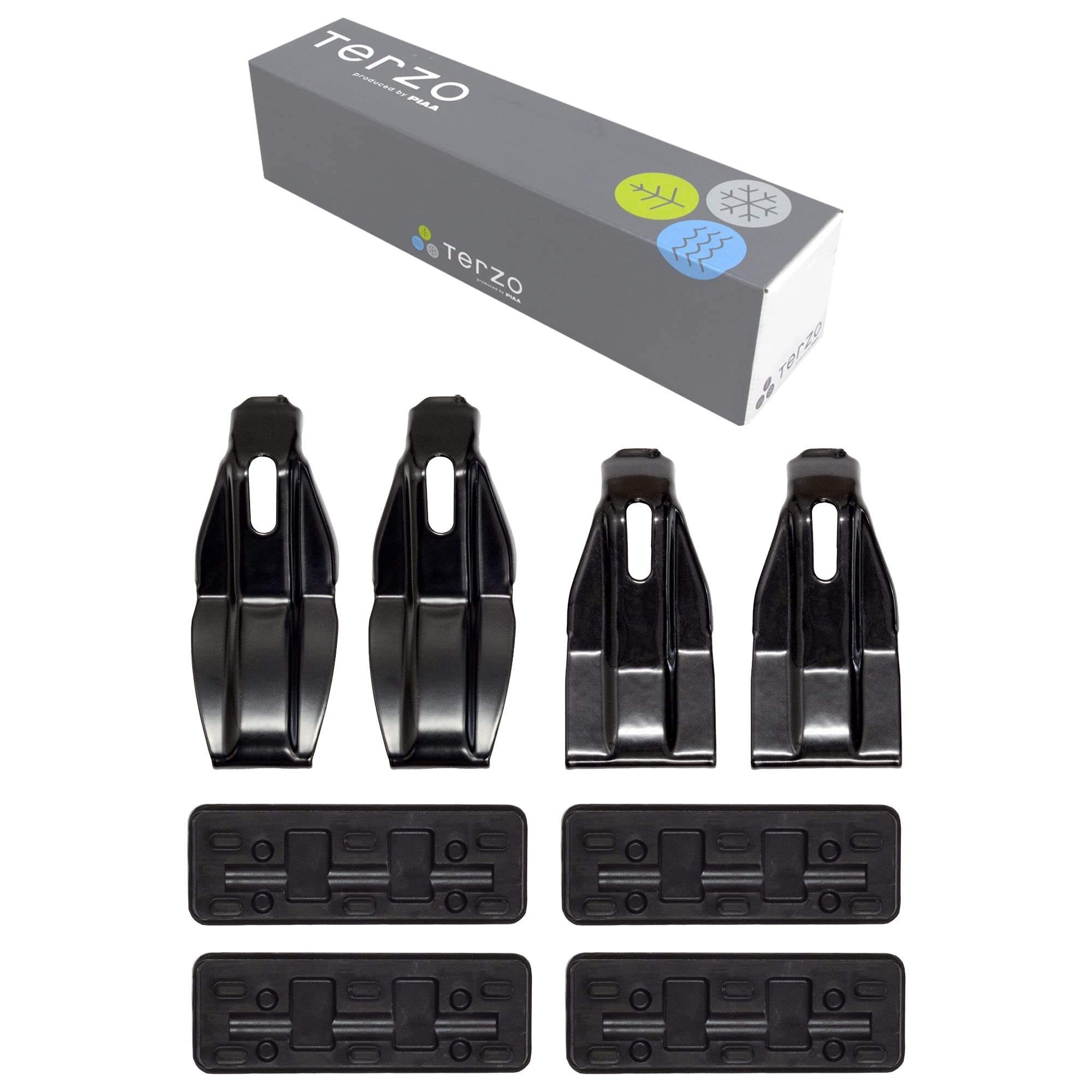 

Комплект багажника на крышу Terzo для Honda Vezel и EH414 (от ПИАА) Стойка/Держатель основания, 4, Черный, RU1, 2, 3, 4, чёрный