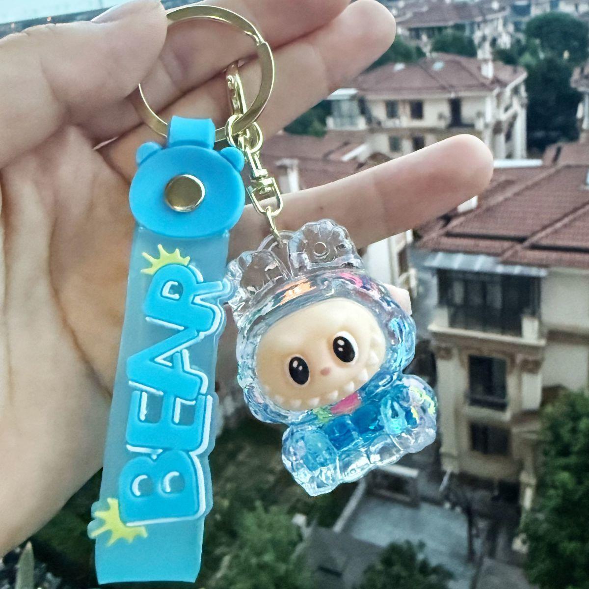 

Высокий Внешний Вид Лабрадор Брелок Сумка Масло Подвеска Украшение Фигурка Рюкзак Зыбучие Пески Мультяшный Кулон Подарок Брелок синий