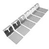 6PCS T Post Bracket 3 Inch Heavy Duty Carbon Steel Vertical Mounting T Post Corner Brace Target