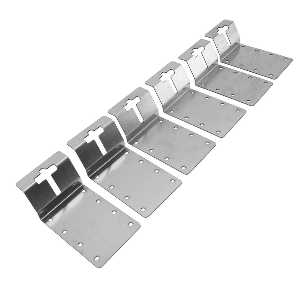 6PCS T Post Bracket 3 Inch Heavy Duty Carbon Steel Vertical Mounting T Post Corner Brace Target