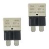 25A DC 12V-14V Auto Reset Circuit Breaker ATC/ATO Low Profile T1 Mini Blade Fuses Breakers for Car Trucks Marine Boat RV Solar and More,2 Pack