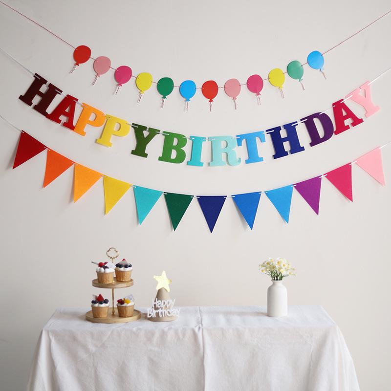 Ballonförmiges Alles Gute zum Geburtstag Banner für Kinderparty Dekoration