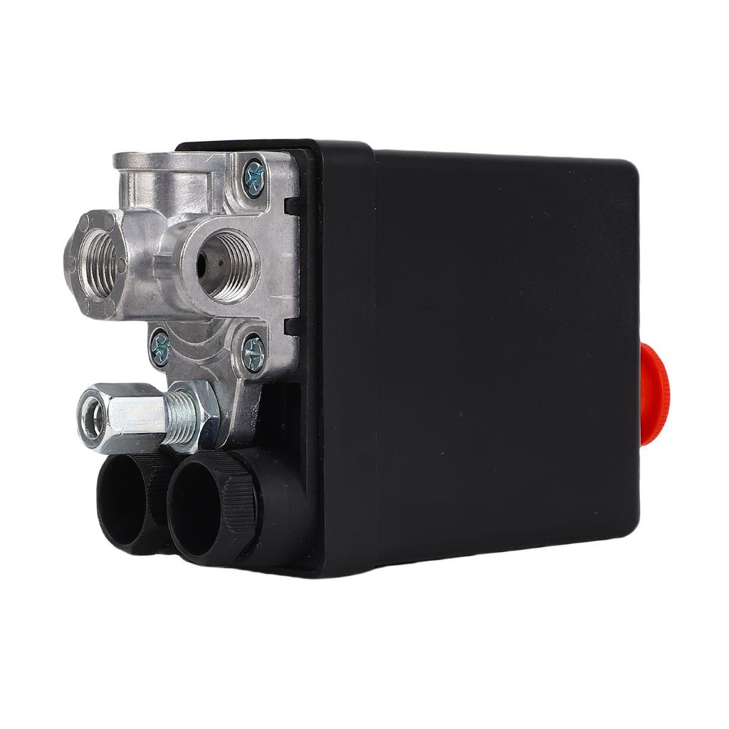 Air Compressor Pressure Switch ABS Stainless Steel Precise Automatic Control Vertical 4 Way Switch AC240V