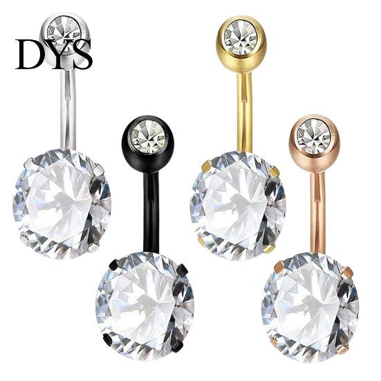 Belly Ring Navel Cute Comfortable Smooth Surface Barbells Body Jewelry Piercing for Banquet Rings