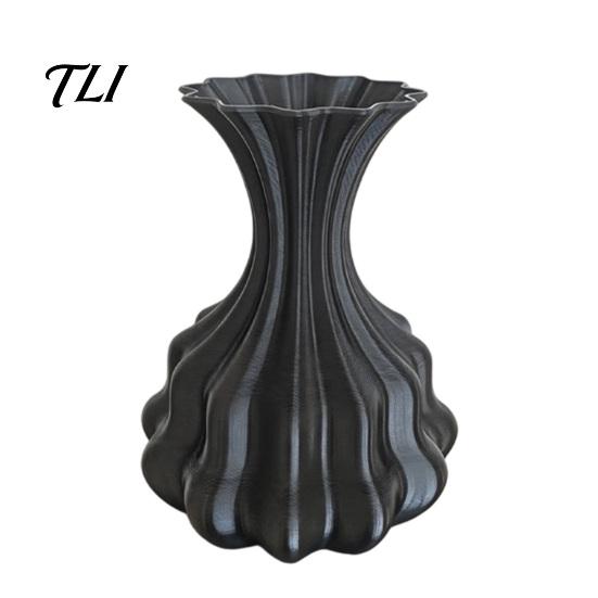 Moderne Tafeldecoraties 3D Geprinte Bloemenvaas, Decoratieve Scandinavische Stijl Bloemenarrangement Verfijnde Woonaccessoires Container, Minimalistisch
