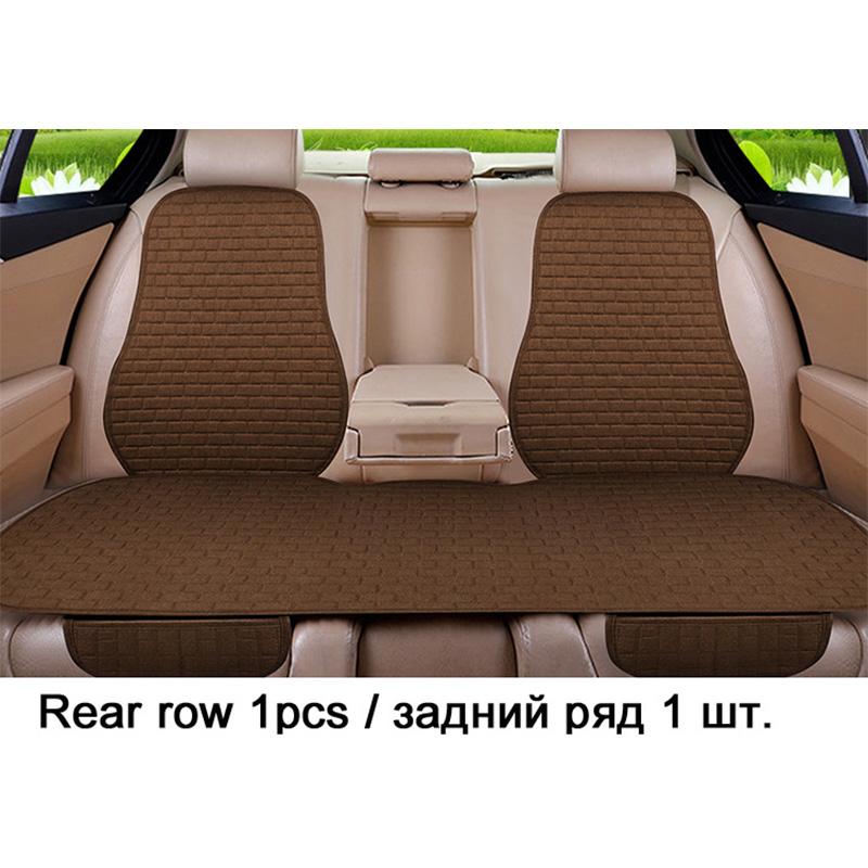 Car Flax Seat Cushion Protector Pad Car Seat Cover Front/Rear Seat Cover Automobile Cushion Pad Mat Backrest Auto Accessori