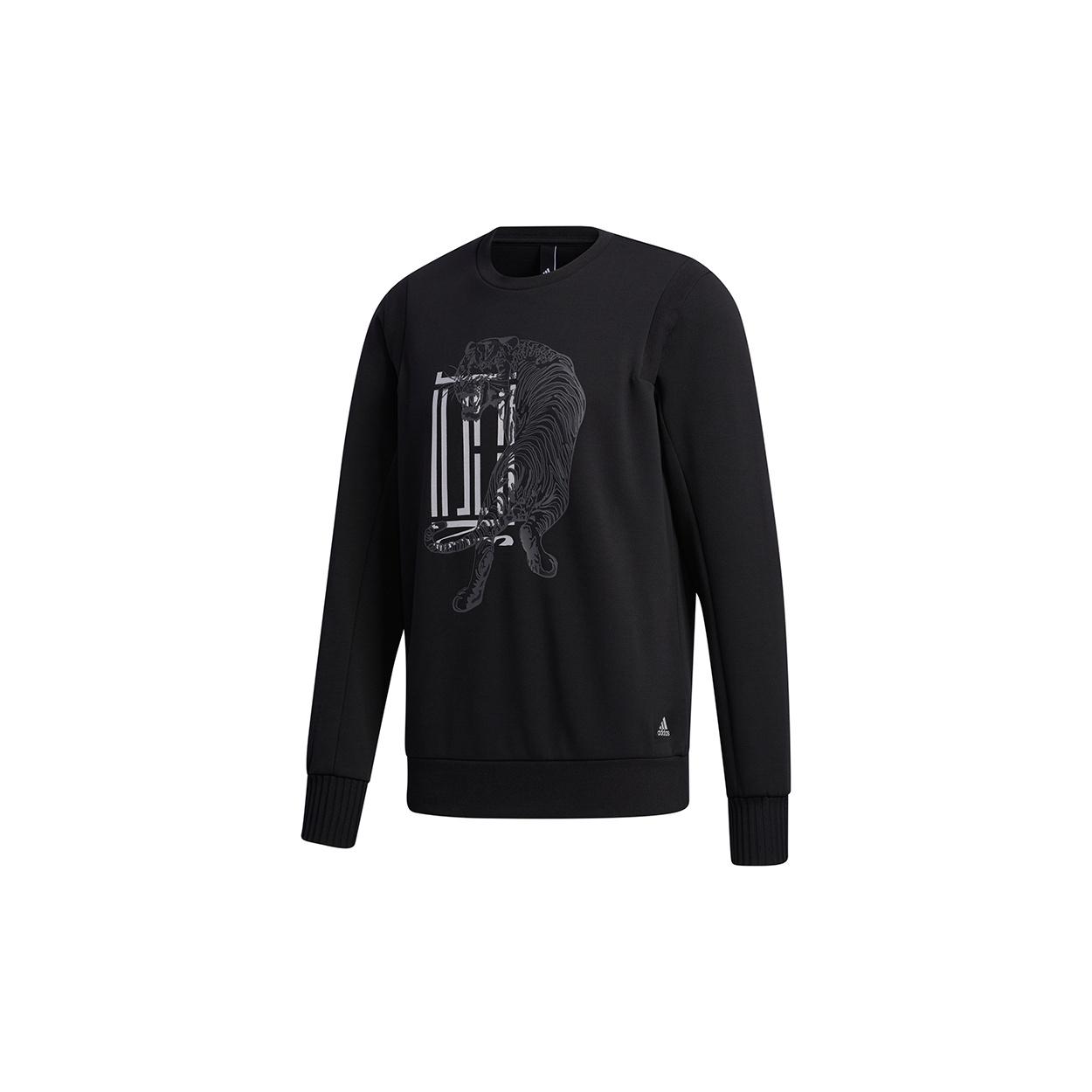 adidas Wuji Graphic Sweatshirt Black White Men s GF4040 S