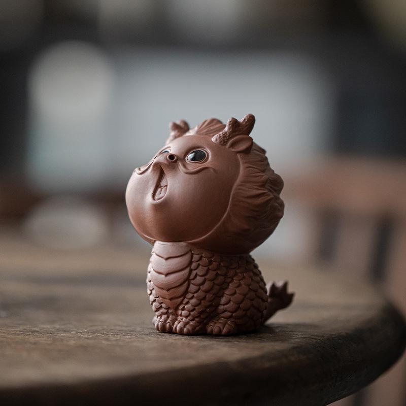 

Чайный набор Фиолетовая глина Чайный питомец Украшение Бутик Божественное животное Двенадцать знаков китайского зодиака Дракон Чайный столик Чайная подставка Крышка Поднос