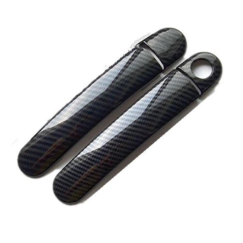 Car Door Handle Cover Plastic Imitation Carbon Fiber Trim for SEAT Leon 1M MK1 1P MK2 Cupra FR Accessories Styling Stickers