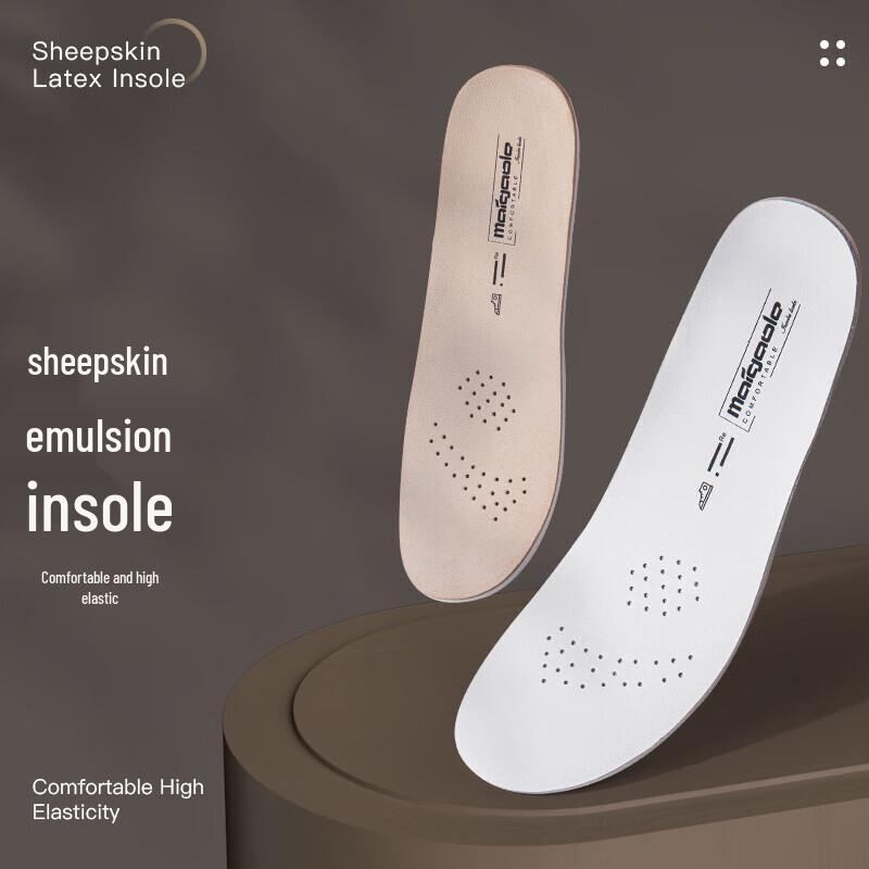 Maigaole Lambskin Latex Comfort Insoles 39-40