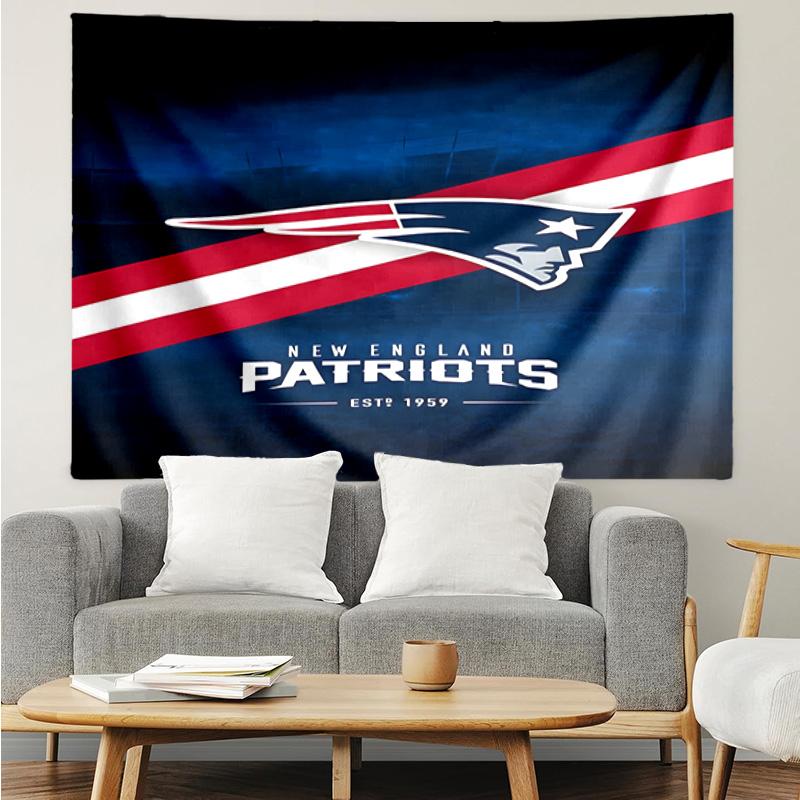 Patriots Team Spirit Tapestry Hanging for Bedroom,Livingroom, Playroom,Decor Art Room Wall Tapestry Holiday and Birthday Gifts