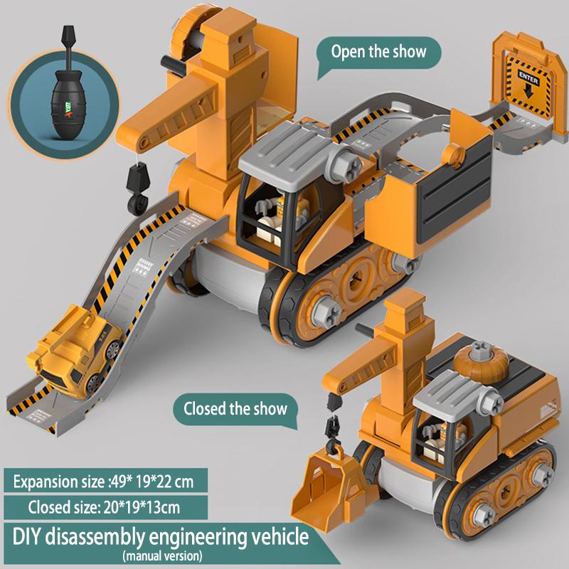 

Kids Engineering Vehicle Electric Drill Tool Screw Toys Nut Disassembly Children Educational Assembled Sets For Boys Gift