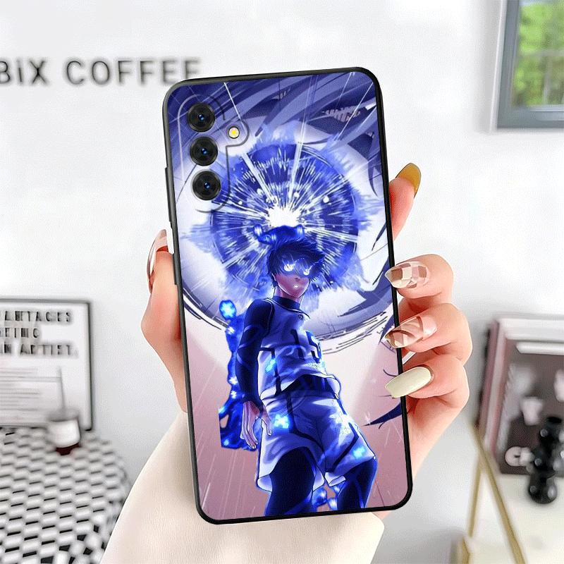 Blue L-Locks Isagi Yoichi Soft Phone Case for Samsung A17 A37 A57 A16 A26 A36 A56 A15 A25 A35 A55 A14 A24 A34 A54 A13 A23 A33 A5