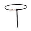 1Pc Women's Cowhide Thin Belt Knotted Decorative Versatile Dress Narrow Non-porous Small Belt Thin Belt