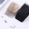 Matériau à Crochet Sec Fourrure Crochet pour Mouche Leurre de Pêche à la Mouche Pièces de Poils de Cerf Matériau de Liage Crochet à Poils de Cerf