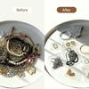 Tear Proof Jewelry Storage Bags 50 Pack PVC Bags Waterproof Designs Rustproof for Bracelet Necklace Organization
