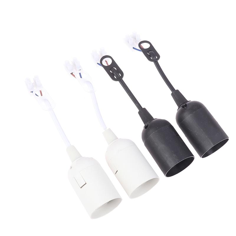 5Pcs E27 Lamp Holder Construction Socket Lamp Holder With Cable Construction Site Socket Renovation Socket Lighting Accessories