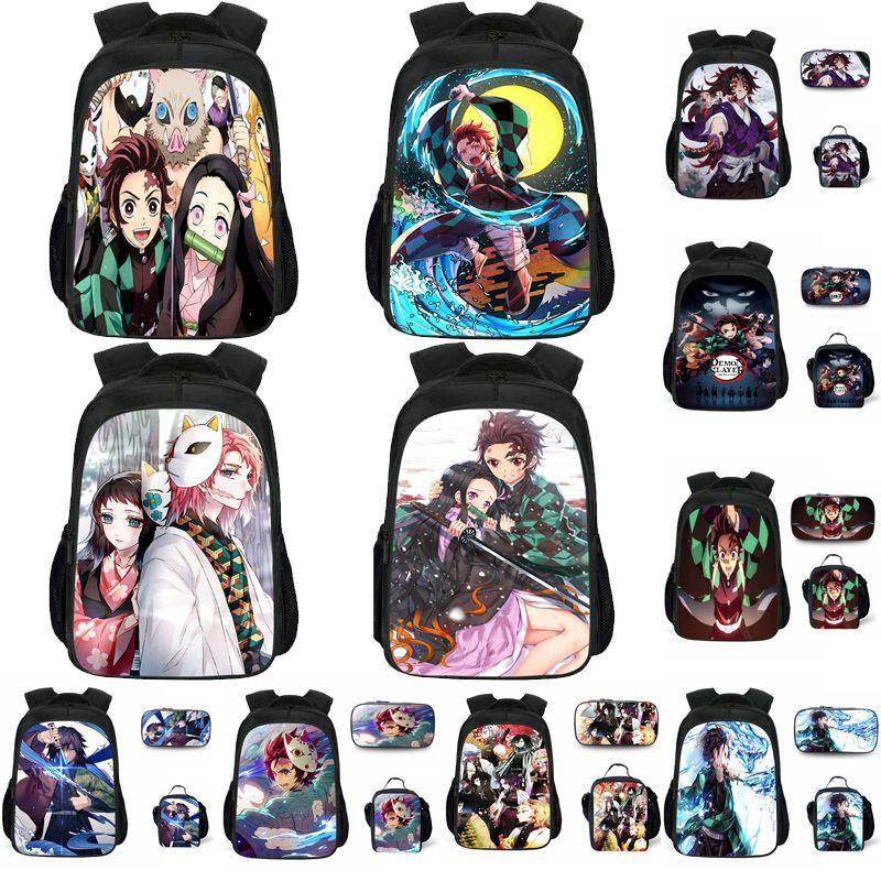 Large Capacity Demon Slayer Kimetsu No Yaiba Backpack With Durable Material And Stylish Design