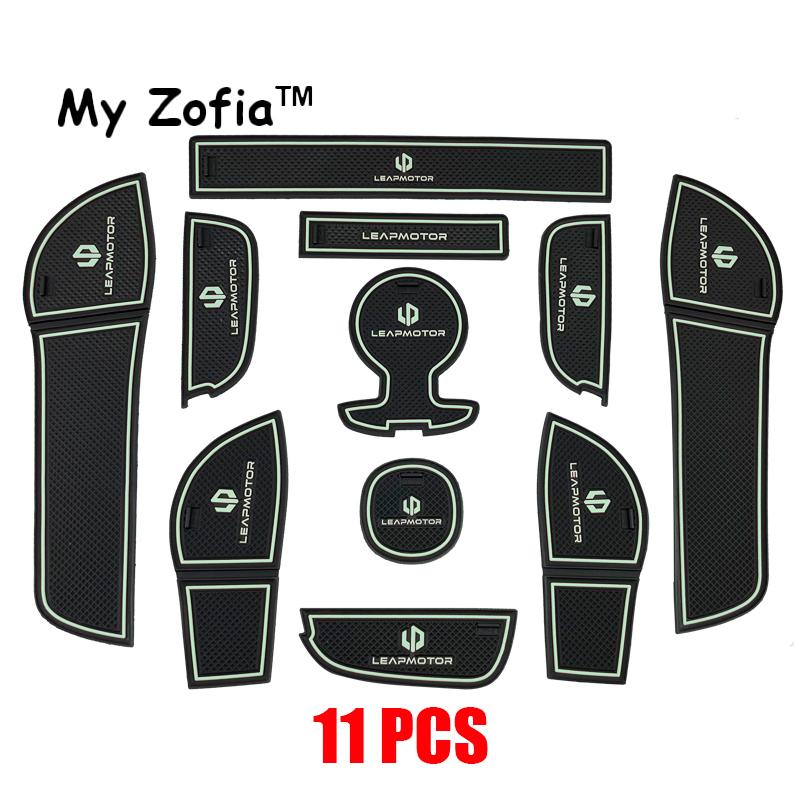 For Leapmotor T03 2023 2024 2025 Car Door Slot Pads Door Groove Mat Cup Mats Anti-Slip Mat Dustproof Cover Interior Accessories