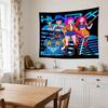 Huntrx Cyberpunk Fashion Clear Pattern Tapestry, Wall Decor for Apartment, Studio and Photoshoot Backdrop,Perfect Gift