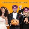 Festive Glasses Halloween Glittered Glasses Photo Props for Kids Teens Adult