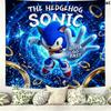 Sonic Hedgehog Wall Tapestry Aesthetic Wall Hanging Printed Fabric Blanket Decorative Tapestries For Bedroom Living Room Home Decor