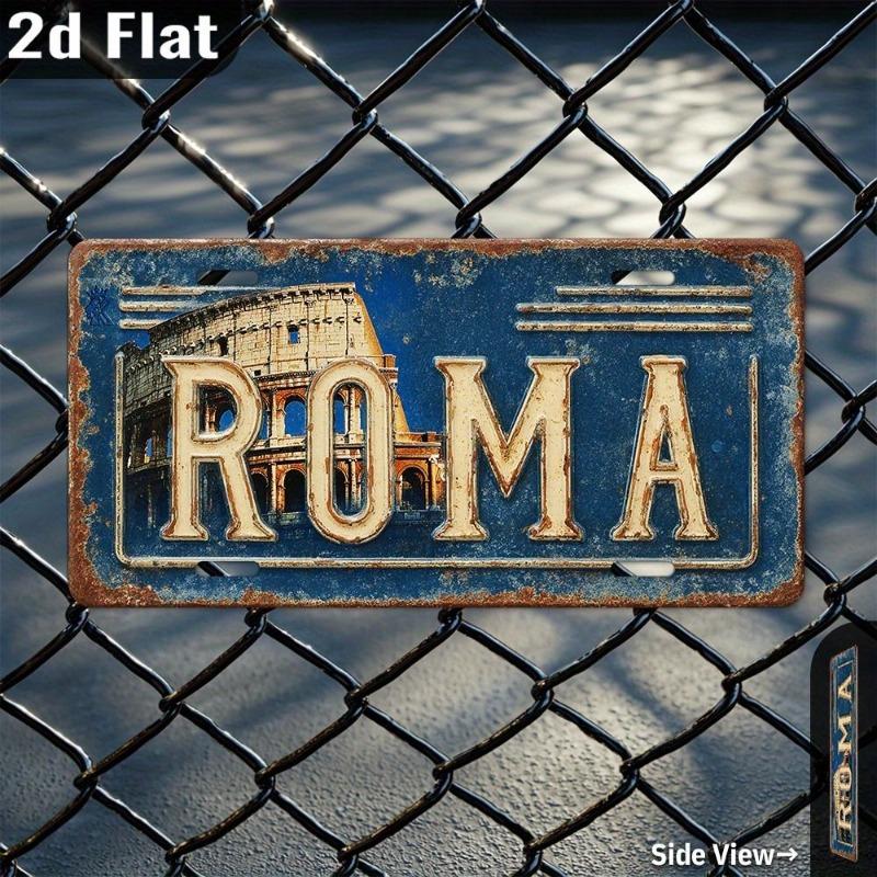 Metal Wall Sign Home Decor 15x30cm