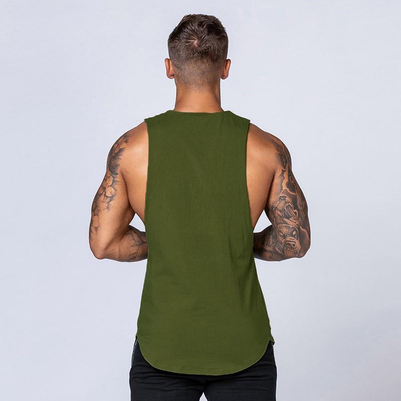 Muscleguys Letters Printing Graphic Singlets Mens Sleeveless Summer Causal Gym Workout Vest