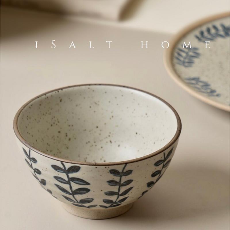 Creative Handmade Ceramic Vintage Rough Ceramic Rice Bowl Dessert Bowls Breakfast Yogurt Oatmeal Bowl Ceramic Tableware