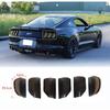 Smoked Black Tail Light Lamp Cover Guard Trim Accessories for Ford Mustang 15-17
