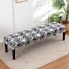 Stretch Piano Stool Covers Floral Printed Long Bench Cover Anti-dirty Ottoman Protector Dining Chair Slipcover Living Room