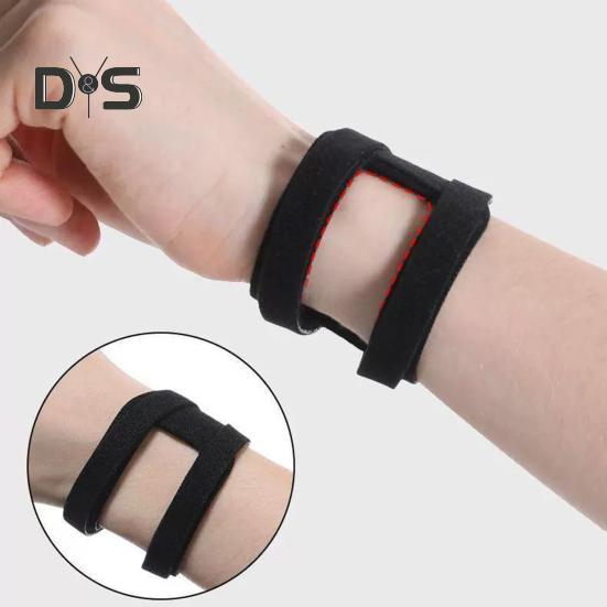 Verstellbares Sportarmband für Übungen mit Gewichtsbelastung, Doppelführungsbandage, Handgelenkschutz, atmungsaktive Fitness-Handgelenkstütze