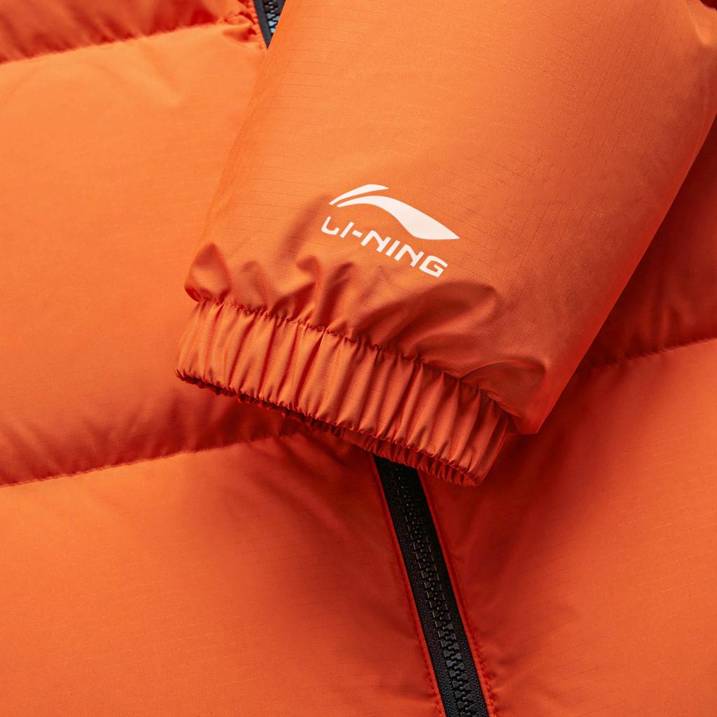 Li Ning Hot Pot Down Series Outdoor Casual Short Down Jacket Unisex Jacket Ochre-Orange AYMU239-3