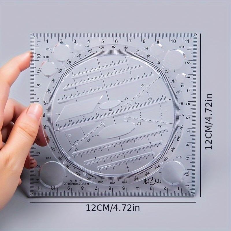Multi-Function Drawing Tool Set,Rotatable Universal Design ,1pc Compass, Circular and Elliptical Templates, Mathematical