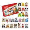 24-Piece Christmas 3D Countdown Plush Toy Sculpting Fun Calendar Toy Set (24 Toys)