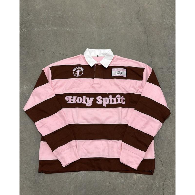 American Vintage Street Style Letter Embroidery Loose Fit Couple Sweatshirts Long Sleeve